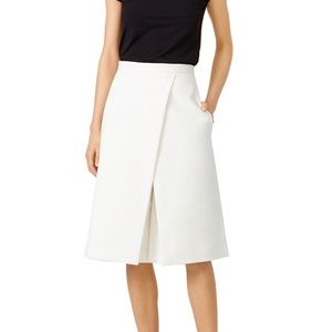 Tibi white city stretch culotte